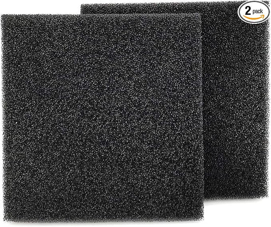 Hipanda Filter Foam Sponges, Bio Sponge Filter Media Pad, Cut-to-Size Foam for Aquarium Fish Tank (9" x 9" x 1",2pcs)