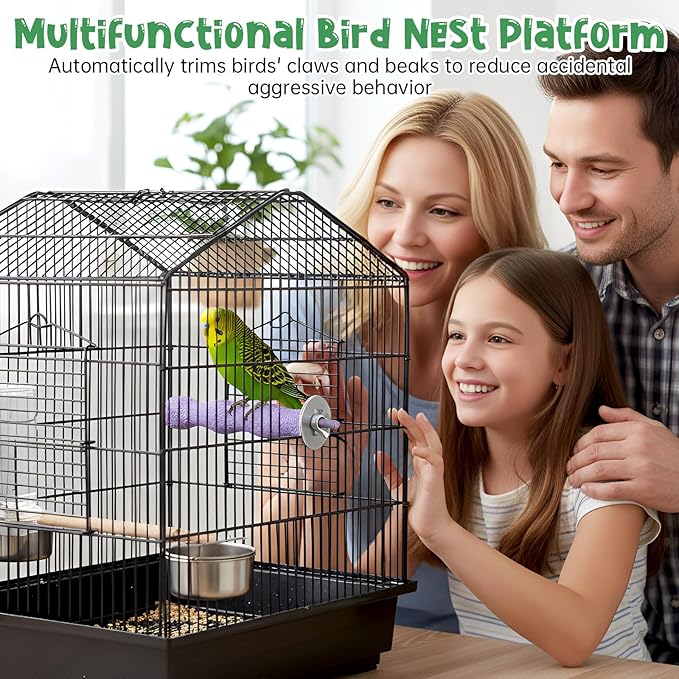 2pcs Resin Parrot Perch for Cage, Bird Beak Grinding Stone, Parakeet Nail Trimming Stick Platform Parrot Resin Beak Grinder Stone Perches Foot Claws Trimmer Chew Toy for Budgies Parakeets Cockatiels