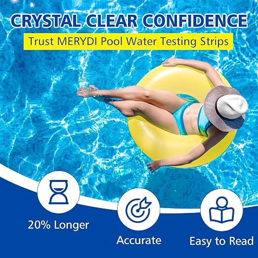 Saltwater Pool Test Strips, 0-8000 ppm, Salt Test Strips