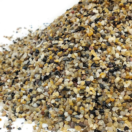 FANTIAN 20lbs Fish Tank Sand, 1/16 inch Small Aquarium Gravel. Decorative Pea Gravel River Rocks for Air Plants, Vase Fillers, Landscaping and Succulent Soil Cover