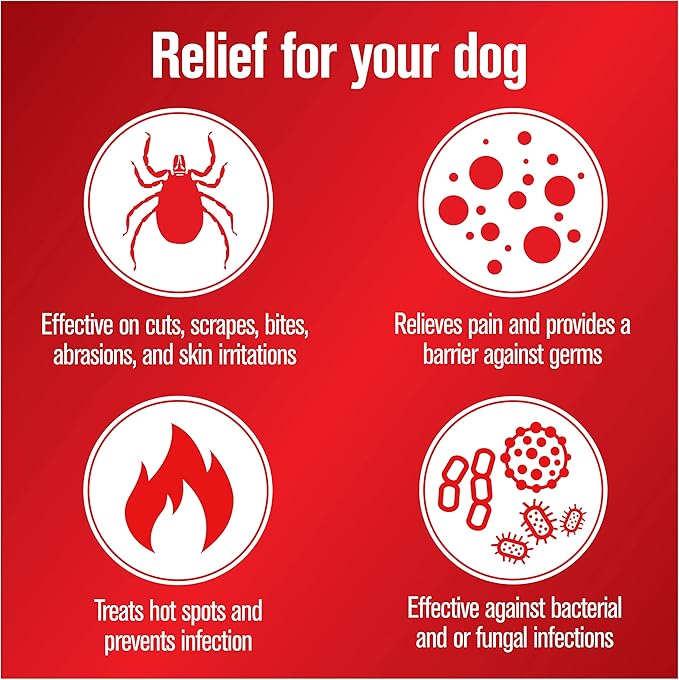 Sulfodene Dog Wound Care 3-Way Ointment, Relieves Pain & Prevents Infection for Dog Cuts, Scrapes, Bites and Injuries, 2 Ounce (Pack of 2)