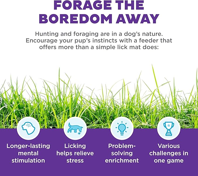 Outward Hound by Nina Ottosson Lickin’ Layers 3-in-1 Interactive Dog Feeder Puzzle, Lick Mat & Slow Feeder Bowl - Mental Stimulation Toy for Medium & Large Dogs, 2 Cup Capacity, 10.4 in x 2.8 in