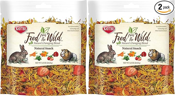 Kaytee Food from The Wild Natural Snack for Pet Rabbits, Guinea Pigs and Other Small Animals, 1 Ounce (Pack of 2)