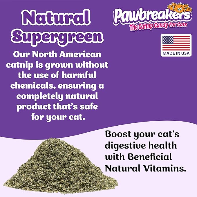 Pawbreakers® Vitanip® Catnip Cat Treats & Toys - Diamond V® Feline Nutritional Supplement – Safe & postbiotic Catnip for Cats | Cat Treats | Made in USA