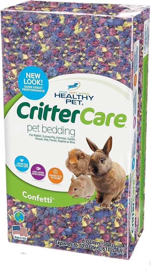 Small Animal Bedding - 10 Liter, Confetti