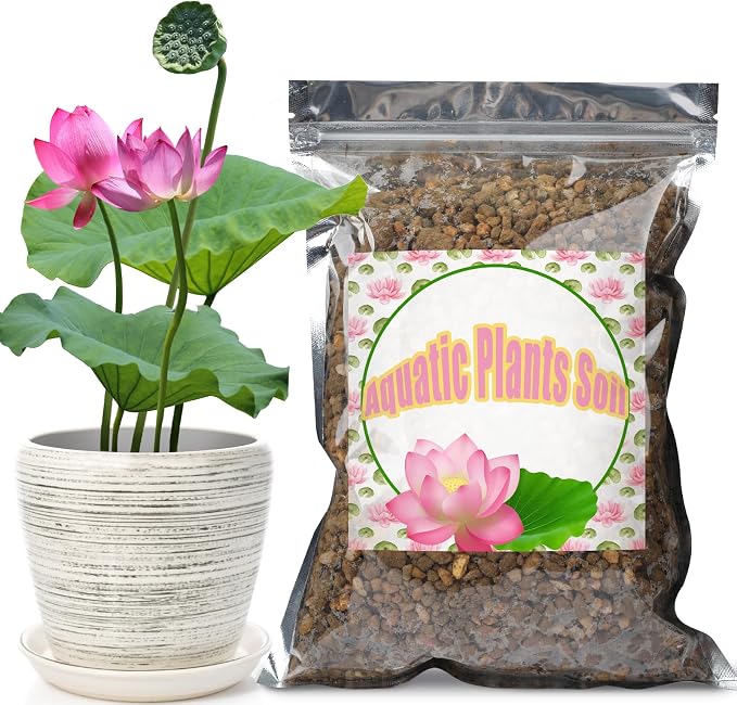 Doter Aquatic Soil for Plants 4.4LBS, Clay Aquarium Soil Suitable for Small Ponds & Water Plants Like Lotus & Water Lily, Safe for Fish & Aquatic Life