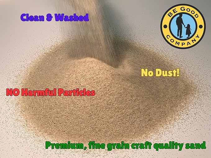 Sandbox Sand Refill Pack - 1.5 lb Natural Play Sand - Ultra Fine for Arts & Crafts, Aquarium, Terrarium, Decor