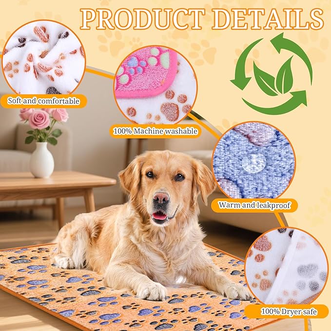 8 Pcs Washable Guinea Pig Bedding Absorbent Small Animal Cage Liners Reusable Guinea Pig Fleece Blankets Waterproof Pet Pee Pad Sleep Mat Pad Cover for Rabbit Ferret Chinchilla Hamster