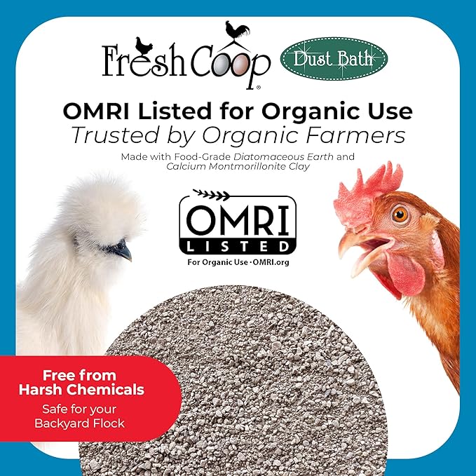 Progressive Planet Fresh Coop Dust Bath, 6lb Jug (Pack of 2) - Food-Grade Diatomaceous Earth & Calcium Montmorillonite Clay - Supports Healthy Feathers, Reduces Boredom & Encourages Dust Bathing