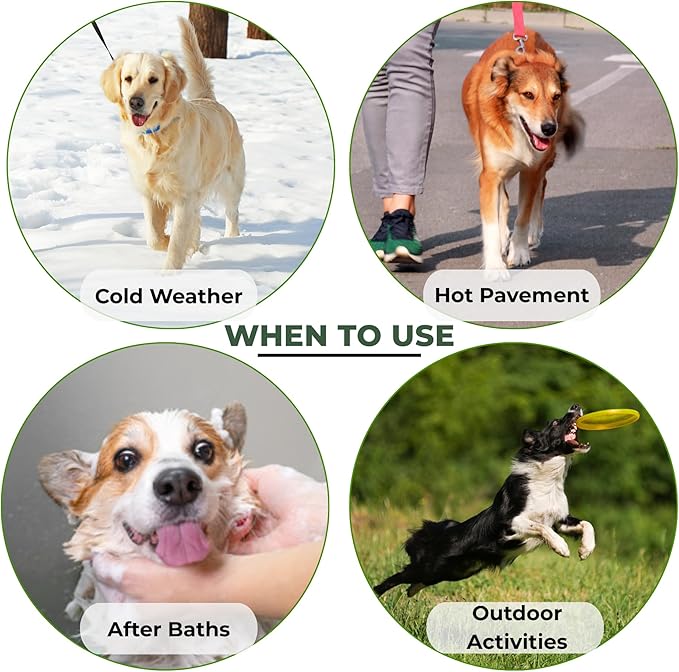 Dog Paw Balm & Dog Nose Balm – 8-in-1 Paw Protector with Beeswax Barrier & Botanical Complex – Lick Safe Paw Wax for Dry Cracked Paws, Hot Pavement, Snow & Winter Salt – for Dogs & Cats