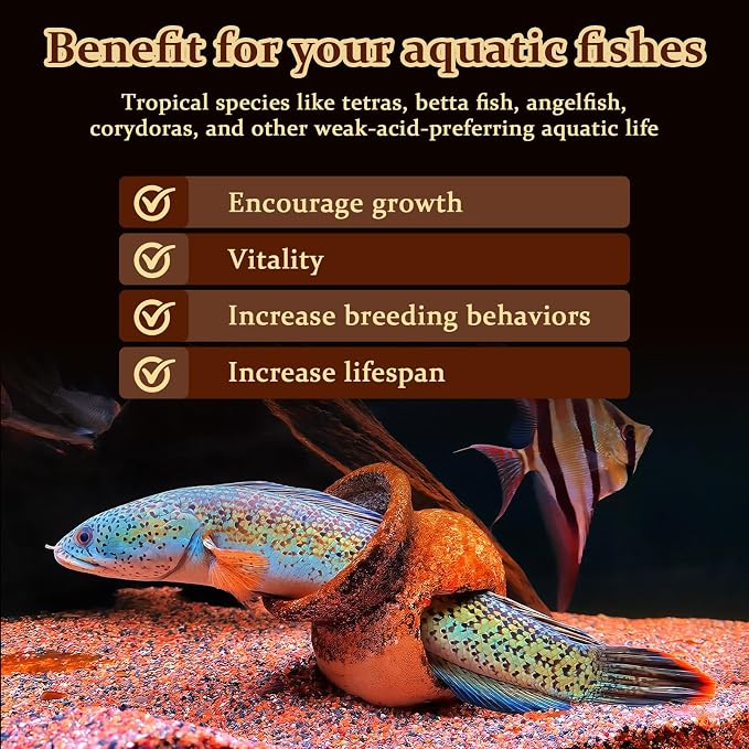 hygger Blackwater Aquarium Conditioner, Humic & Tannins for Tropical Tanks | Natural Blackwater Formula, Olive Leaf Extract, Humic Acids and Tannins, Supporting Soft Water for Freshwater, Ph Down