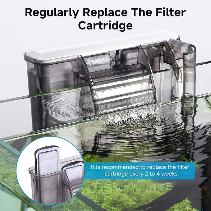 AQQA 12 Packs Aquarium Filter Cartridges with Activated Carbon | Remplacement Fish Tank Filters Cotton