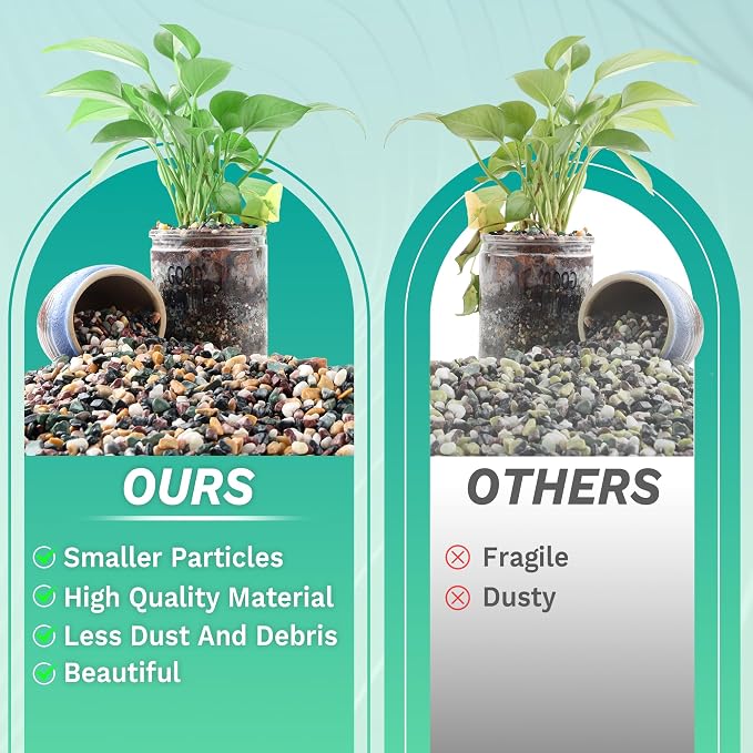 AVALUTION Aquarium Gravel for Plants -18lb Fish Tank Gravel for Succulent Cactus & Bonsai, 1/4Inch Decorative River Rocks Pebbles for Gardening, Flower Pots, Landscaping, Terrarium