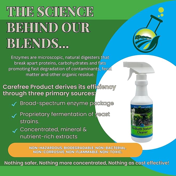 CareFree 98510 Birdbath and Statuary Cleaner, 16-Ounce