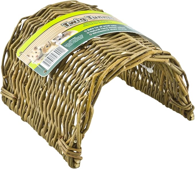 Ware Manufacturing Hand Woven Willow Twig Tunnel Small Pet Hideout, Large