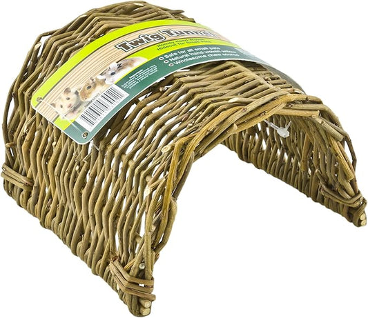 Ware Manufacturing Hand Woven Willow Twig Tunnel Small Pet Hideout, Large