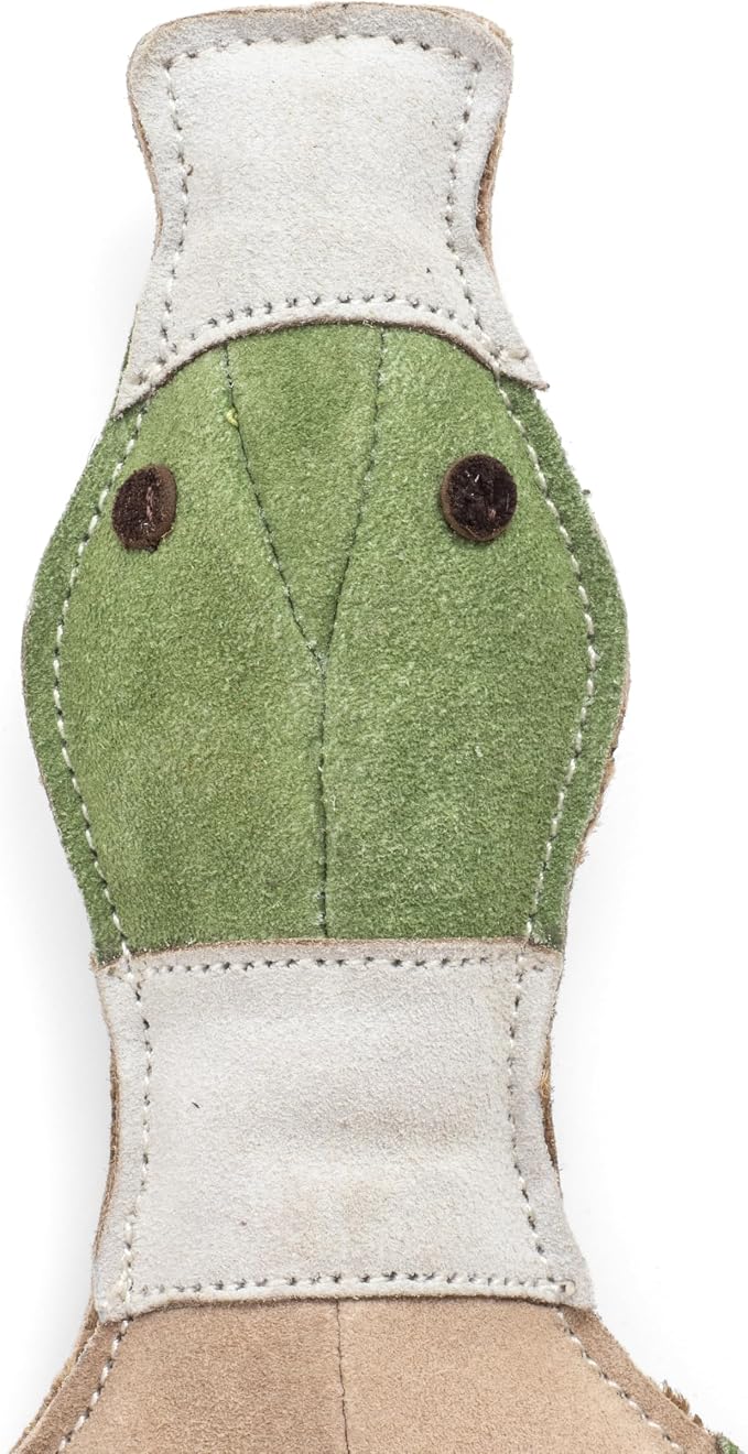 Fuzzl Eco Leather Dudley Duck Toy Natural and Tough Dog Toys - Long Lasting Chew Toys for Aggressive Chewers - Strong Dog Toy for Dogs and Puppy
