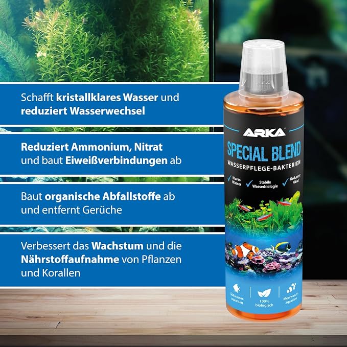 Microbe-Lift Special Blend Aquarium Water Care Treatment, Cleaner & Clarifier for Fresh and Saltwater Fish Tanks, Reduces Maintenance & Helps with Aquarium Algae Control and Odor, 1 Gallon (SBHG1)