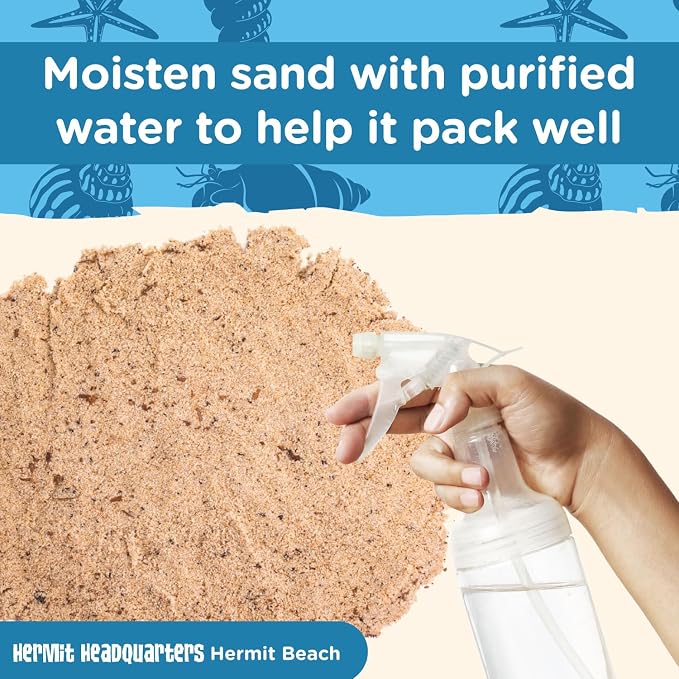 Fluker's All Natural Premium Hermit Crab Sand Substrate, Sand Mixture with Coconut Fiber, for Hermit Crab Tanks, 12 lbs. (Pack of 2)