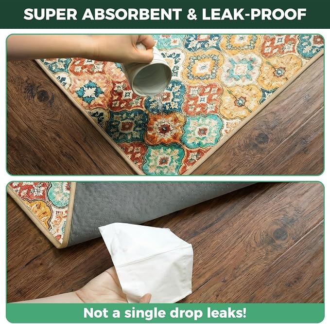 FXW Washable Pee Pads for Dogs, Puppy Pads with Super Absorbent, Specifically Designed for FXW Rollick/Homeplus 24inch 6 Panels Dog Playpen, 39" x 63" Rectangle, Beige Gourd, 1 Pack