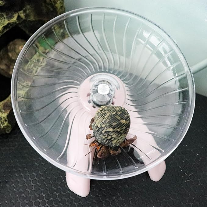 Hermit Crabs Wheel Toy, Hamster Running Wheel Toys, Small Animals Cage Accessory, Tank Accessory, Suitable for Hermit Crab Hamster Rat