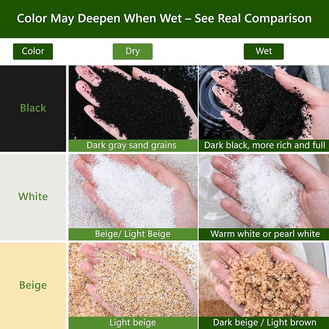 NUPICK 0.4-0.8mm White Aquarium Sand, 3lbs Substrate for Fish Tank, Garden | Decorative Fish Tank Sand for Plants, Aquarium Gravel Substrate for Terrarium, Vase Filler, Crafts, Reptiles, Candle, Cactus