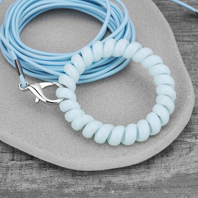 Bird Harness Flying Training Rope 3M for Parrots Pigeons and Budgerigars with 4# Ring (Blue)