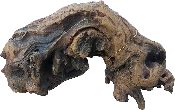 Artificial Mopani Driftwood Aquarium Fish Tank Reptile or Turtle Tank Ornament, Resin Drift Wood Fish Tank Decoration, Aquascape Decor, Safe for Fish & Reptiles