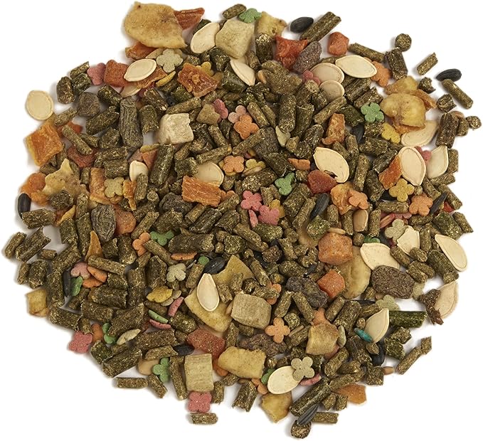 F.M. Brown's Tropical Carnival, Natural Guinea Pig Food, Vitamin-Nutrient Fortified Daily Diet with Vitamin C and High Fiber Alfalfa and Timothy Hay Pellets for Optimum Digestion, 4 lb