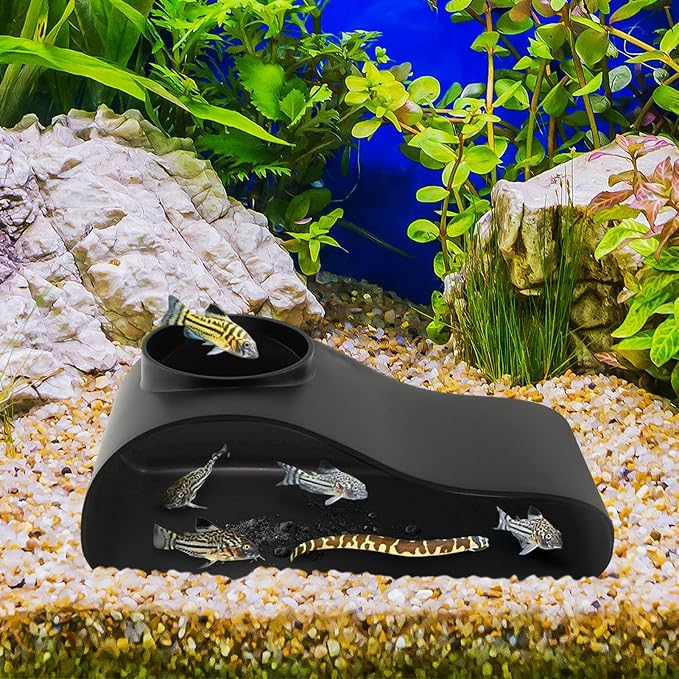 Aquarium Underground Tunnel Cave Fish & Shrimp Under Gravel Tunnel Aquarium Cave Hideout Shrimp and Fish Hiding Caves Shrimps Hideout(Size:Single Hole)