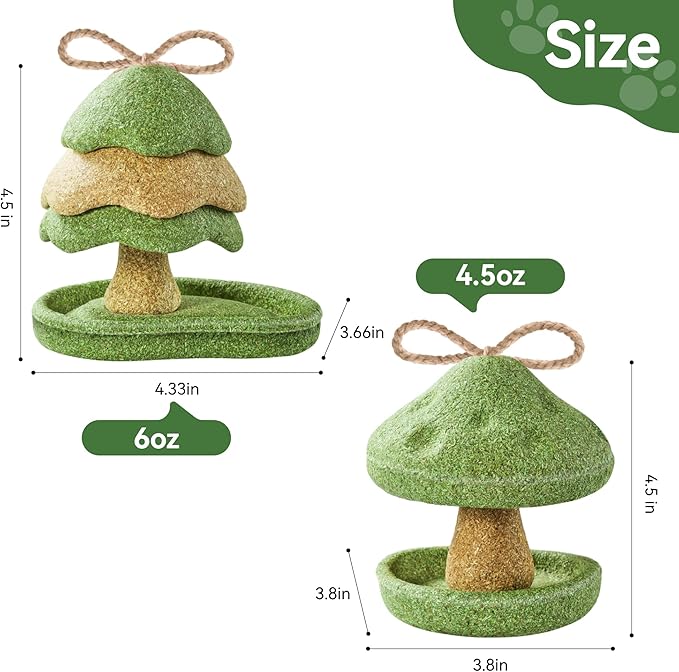 2 Pack Guinea Pig Chew Toys, Prevent Teeth Overgrowth, Rabbit Chew Toys, Natural Treats for Rabbit/Hamster Toys, Natural Timothy Grass & Vegetables, Small Animal Toys for Habitat Decoration