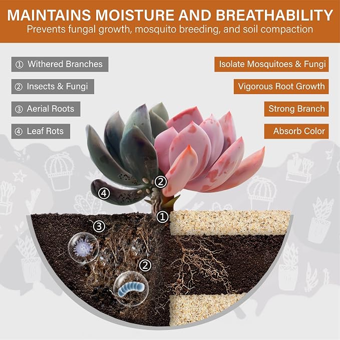 NUPICK 1mm Horticultural Sand for Plants, 10lb Coarse Sand for Landscaping | Desert Silica Horticultural Grit for Succulents & Cactus, Decorative Gravel for Aquariums, Gold Grit for Bonsai, Vase
