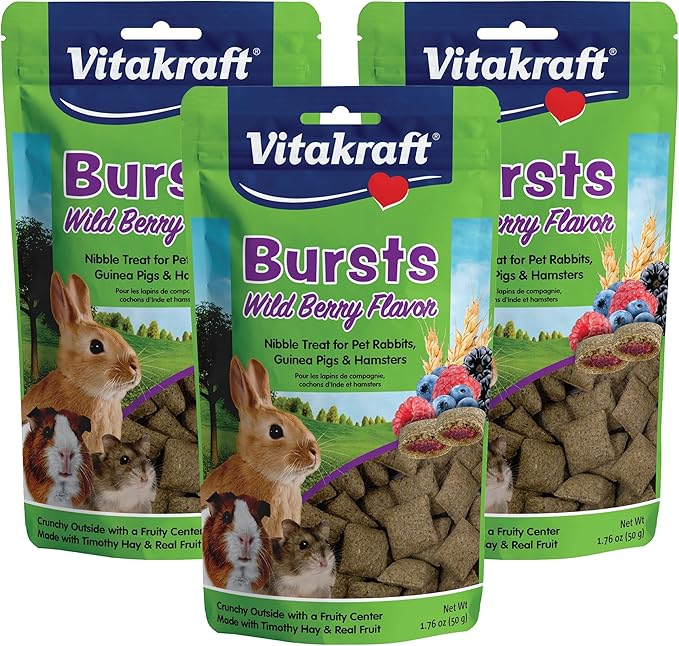 Vitakraft Bursts Small Animal Treat Wild Berry Flavor 5.28 oz