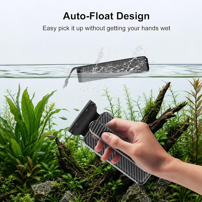 Aquarium Magnet Glass Cleaner（L） | Very magnetic，The handle is easy to grip，Easily Remove Stains，Dual-Sided Cleaning Surfaces，Self-floating Design