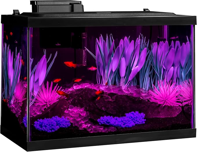 Tetra ColorFusion Aquarium 20 Gallon Fish Tank Kit, Includes LED Lighting and Decor