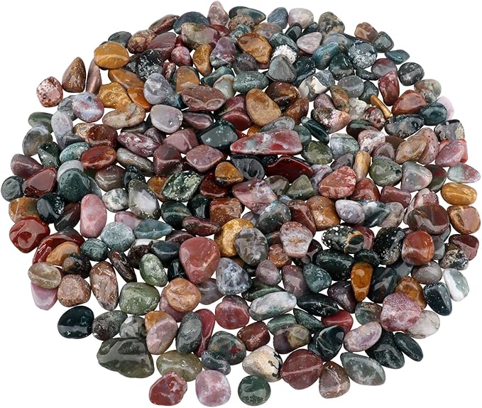 0.96LB Natural Pebbles Aquarium Decorative Crushed Stones Fish Tank Gravel Succulent Rocks Vase Filler Bulk Tumbled Polished Irregular Shaped