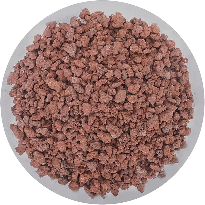 Boniosz 2lb Red Horticultural Lava Rock Soil Additive for Cacti, Vase Fillers, Succulents and Terrarium Plants - No Dyes or Chemicals - 100% Pure Volcanic Rock