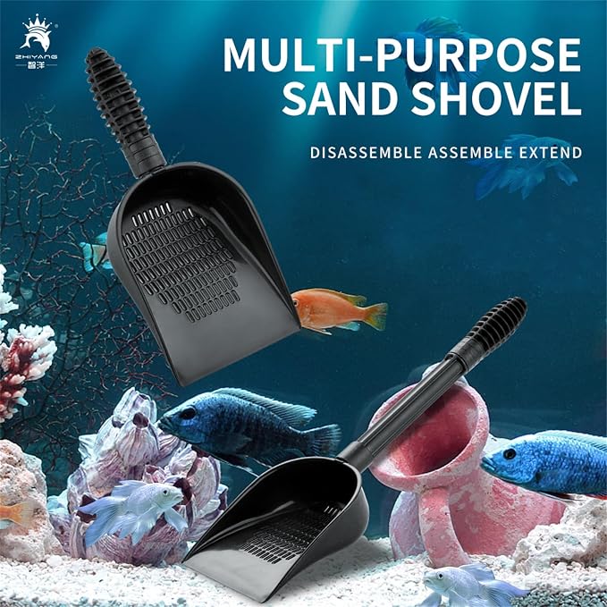 Sand Shovel, Gravel Sand Shovel for Fish Tanks Sand Scooper Cleaning Tool Aquariums Cleaner
