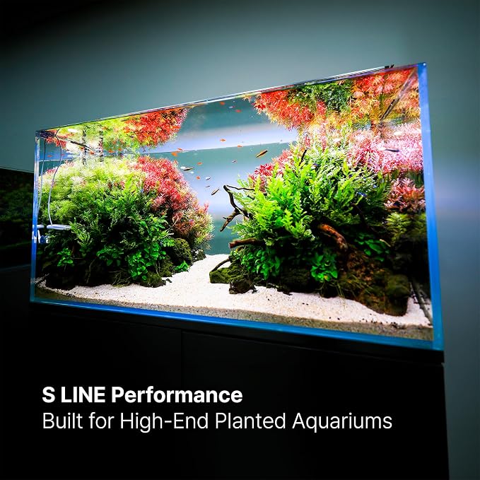 TWINSTAR S Line 900S WRGB LED Aquarium Light, Fits 36-40 Inch Tanks | Bluetooth controller included. WRGB 400-780 nm spectrum for planted tanks, 24-hour timer, 0-100% dimming, sunrise/sunset.