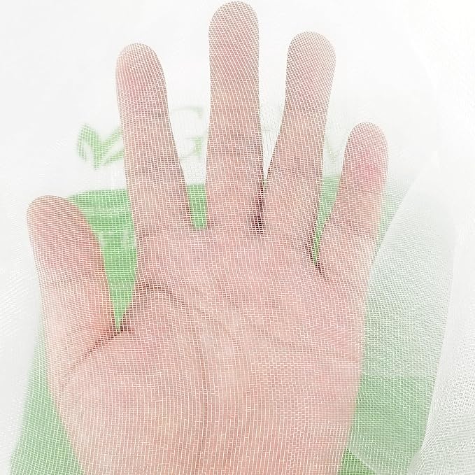 10x10Ft Mosquito Bug Insect Bird Fine Mesh Net Barrier Hunting Blind Garden Screen Netting for Protect Your Plant Fruits Flower