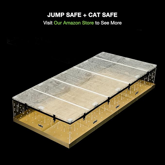 GuineaLoft™ Model-A2 Acrylic Guinea Pig Cage w/Translucent Gauze Lid, Supporting Beams & Connect/Roaming Doors - Large 4x2ft Expandable C&C Cage, Works Also for Bunnies, Button Quails, Hedgehogs