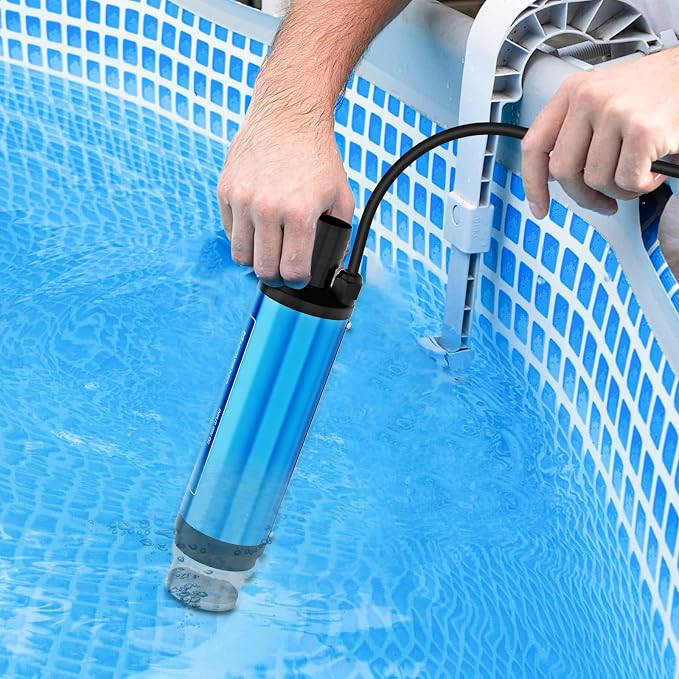 Cordless Submersible Water Pump Compatible for Milwaukee 18V Battery | 400GPH Portable Transfer Water Pump for Camping Tub Garden RV Pond Draining Job Sites(No Battery)