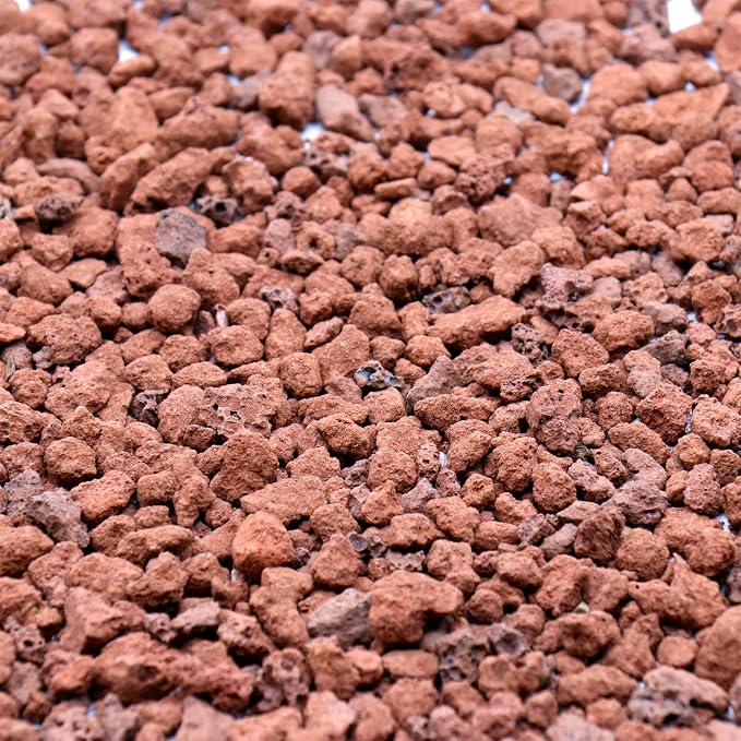 Red Lava Horticultural Lava Rocks for Plants, 1/5 Inch, 2 lbs