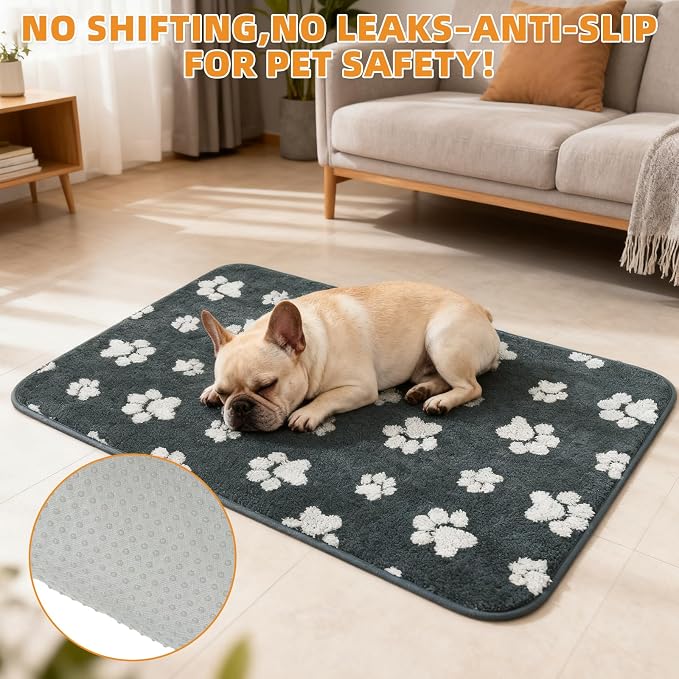 KOOLTAIL Washable & Waterproof Dog Whelping Pad for Large Dogs, 72x72in Super Absorbent & Soft Warm Plush Puppy Pads Potty Training, Quick Dry Reusable Pet Mats for Whelping Box Supplies,Playpen,Crate