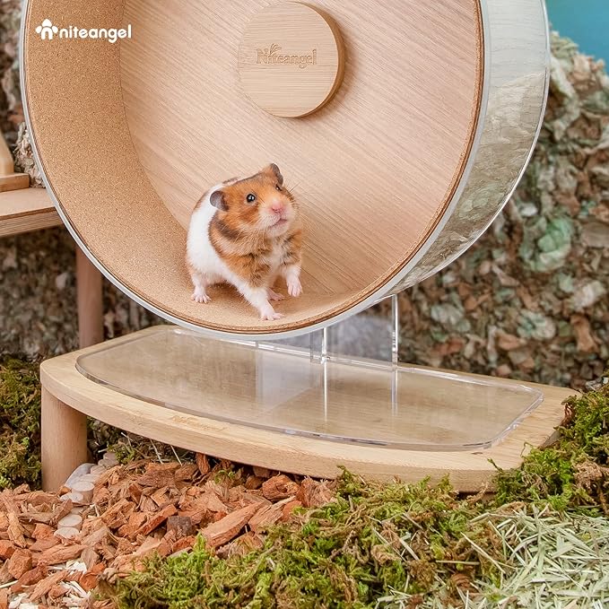 Niteangel Anti-Slide Hamster Wheel Platform - Fits Niteangel Super-Silent, Wooden, Acrylic & Cloud Series Wheels (Medium)
