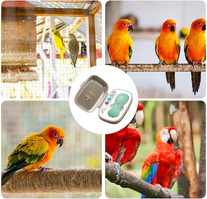 Quiet Animals Toenail Shaver - Bird Electric Nail Trimmer, Electric Bird Nail Grinder | Beak Shaping Device, Avian Claw Care Tool, Low Noise Grooming Accessory for Budgerigar, Parakeets, Conure,