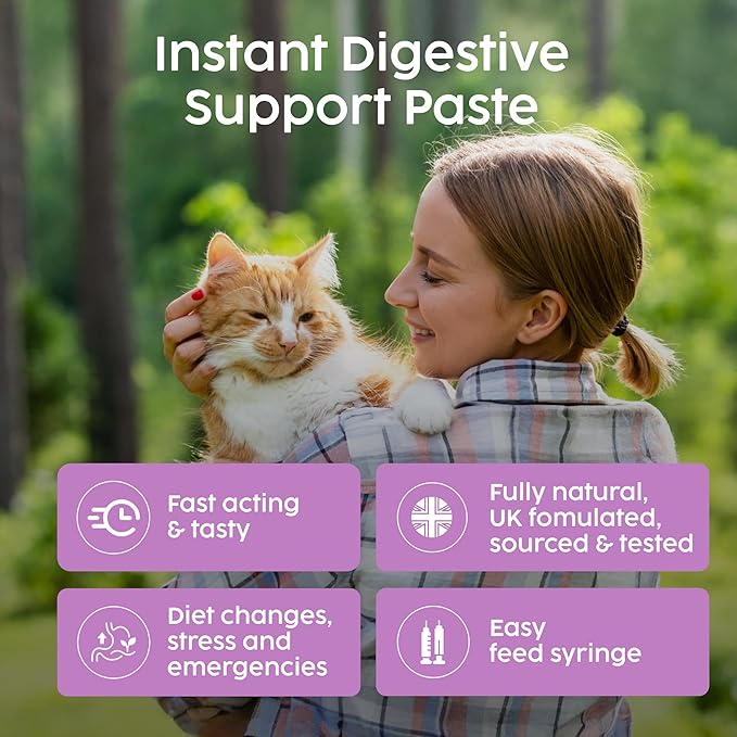 Dog Diarrhea Treatment, Fast Acting Upset Stomach Relief, Prebiotic & Probiotic for Dogs & Cats, Stop Loose Stools, Tasty Beef Flavour 60cc
