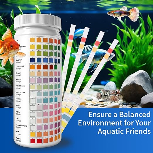16-in-1 Universal Test Strips - 100pcs Reliable pH Testing Strips Kit for Liquid Testing, Quick Get Highly Accurate Results in Seconds, Drinking Water, Aquarium, Pool, Hot Tub, Spa