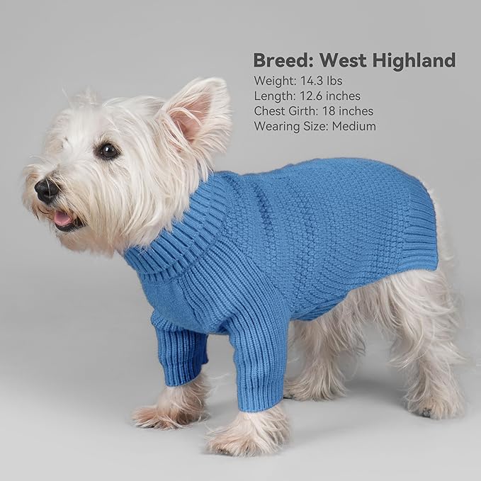 cyeollo 4XL Dog Sweater, Stretchable & Cozy Warm Dog Sweaters for Large Dogs Boy, Pullover Knit Fall Winter Sweatshirt for Giant Breed Big Dogs Clothes, Doberman Great Dane Apparel, Blue XXXXL