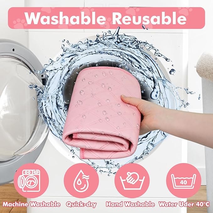 Dog Cat Playpen Indoor Outdoor for Puppy Pet Dogs Cat Recovery After Surgery, Dog Tent Crates Cage Indoor/Outdoor, Portable Pop Up Kennel with Carrying Case for Travel (Pink with Pad, Large)